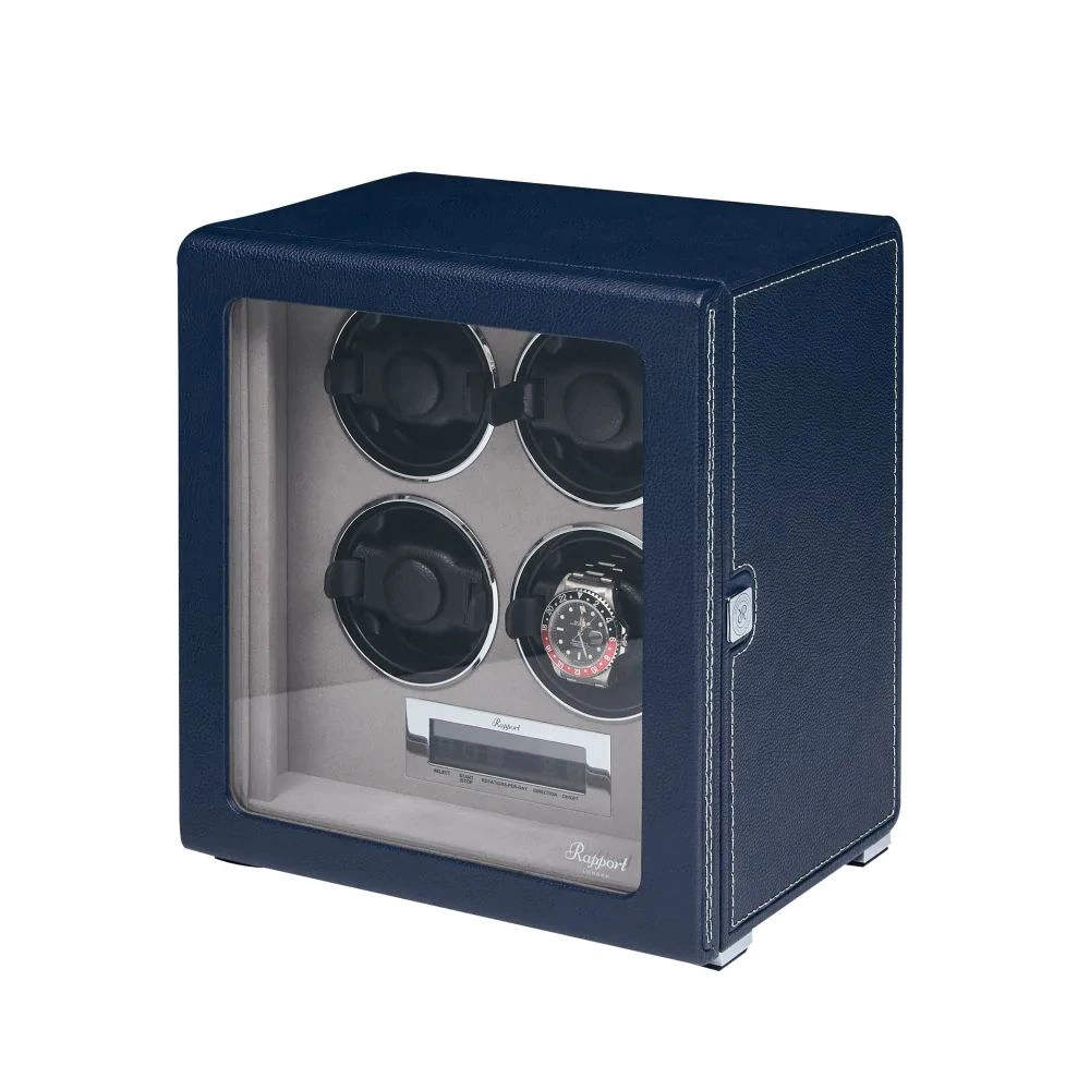 Quantum Quad Watch Winder - Navy