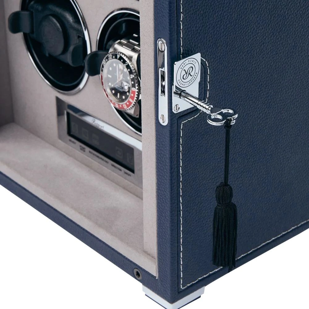 Quantum Quad Watch Winder - Navy