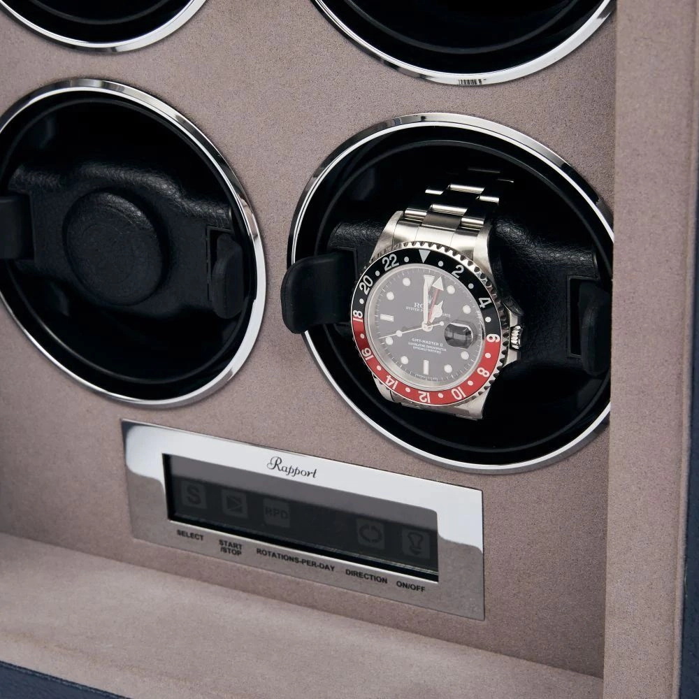 Quantum Quad Watch Winder - Navy