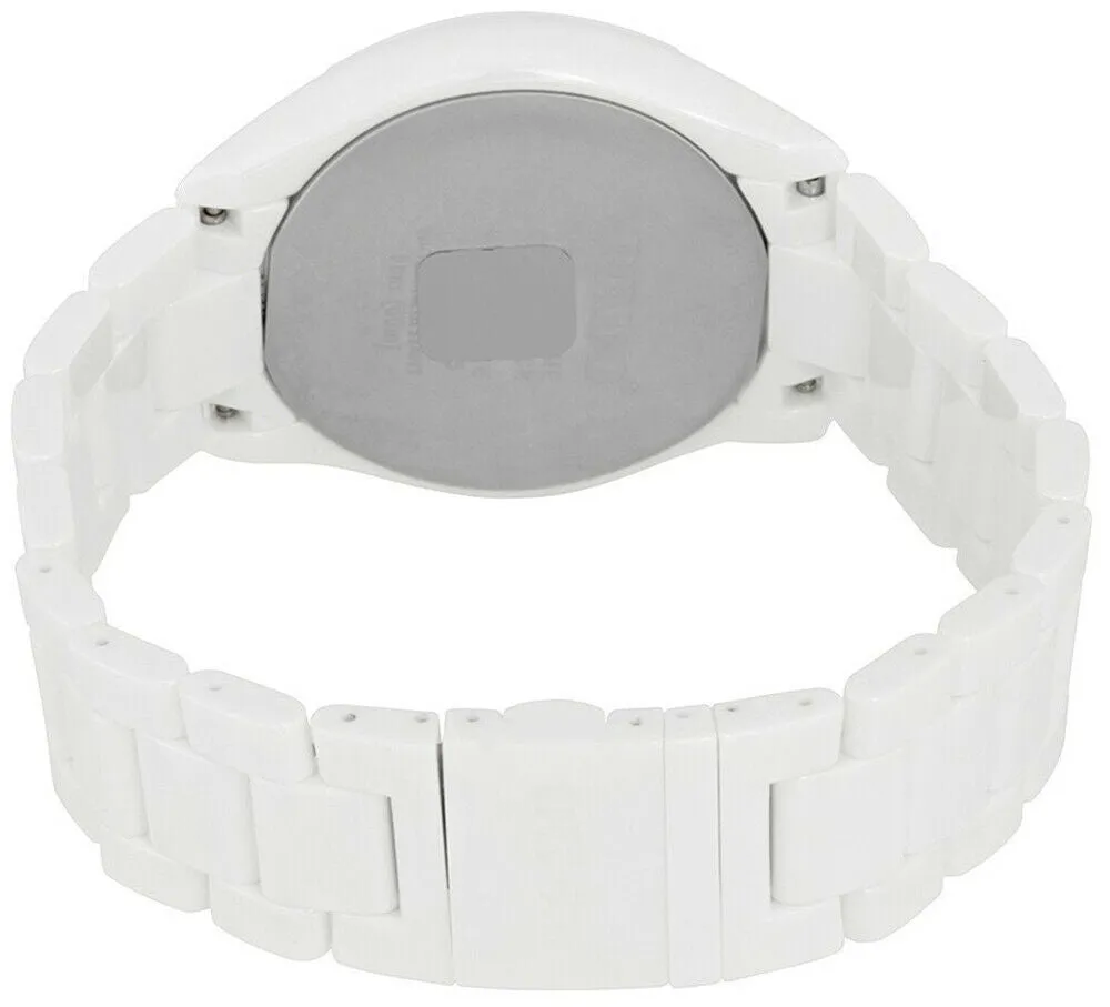 Rado HyperChrome XL White Ceramic Quartz Analog White Dial Dual Timer Men's Dress Watch R32113102