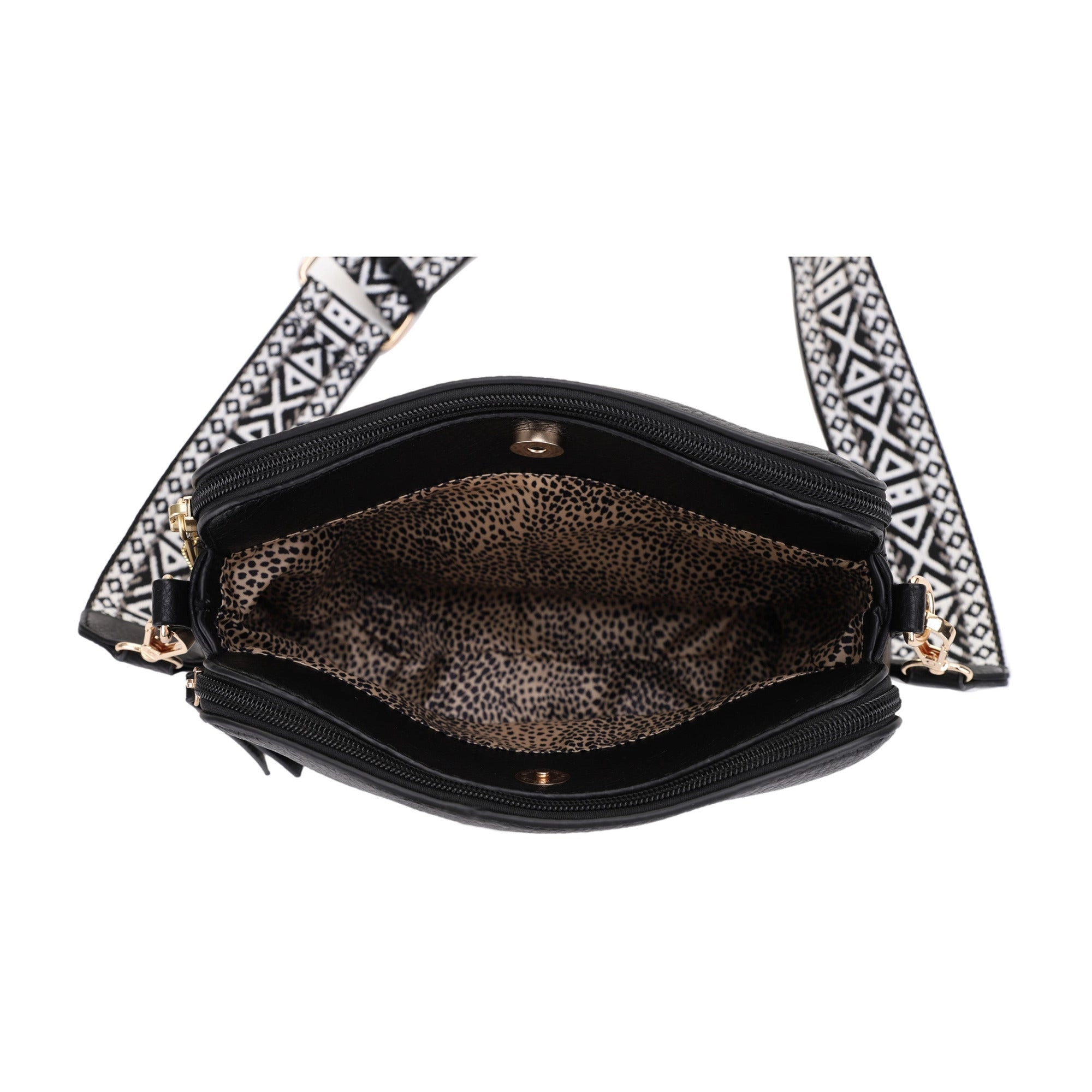 Rebecca Triple Compartment Lock and Key Concealed Carry Crossbody