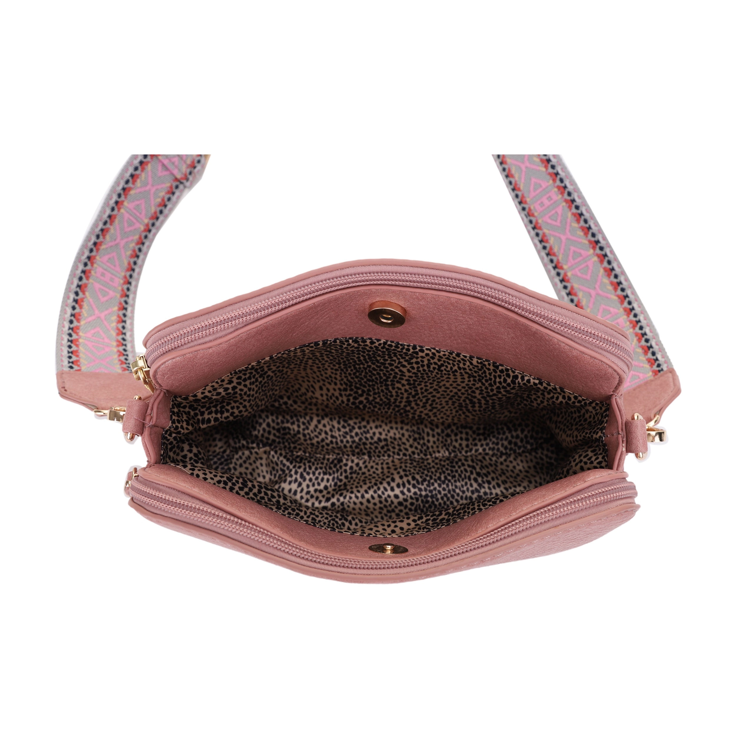 Rebecca Triple Compartment Lock and Key Concealed Carry Crossbody