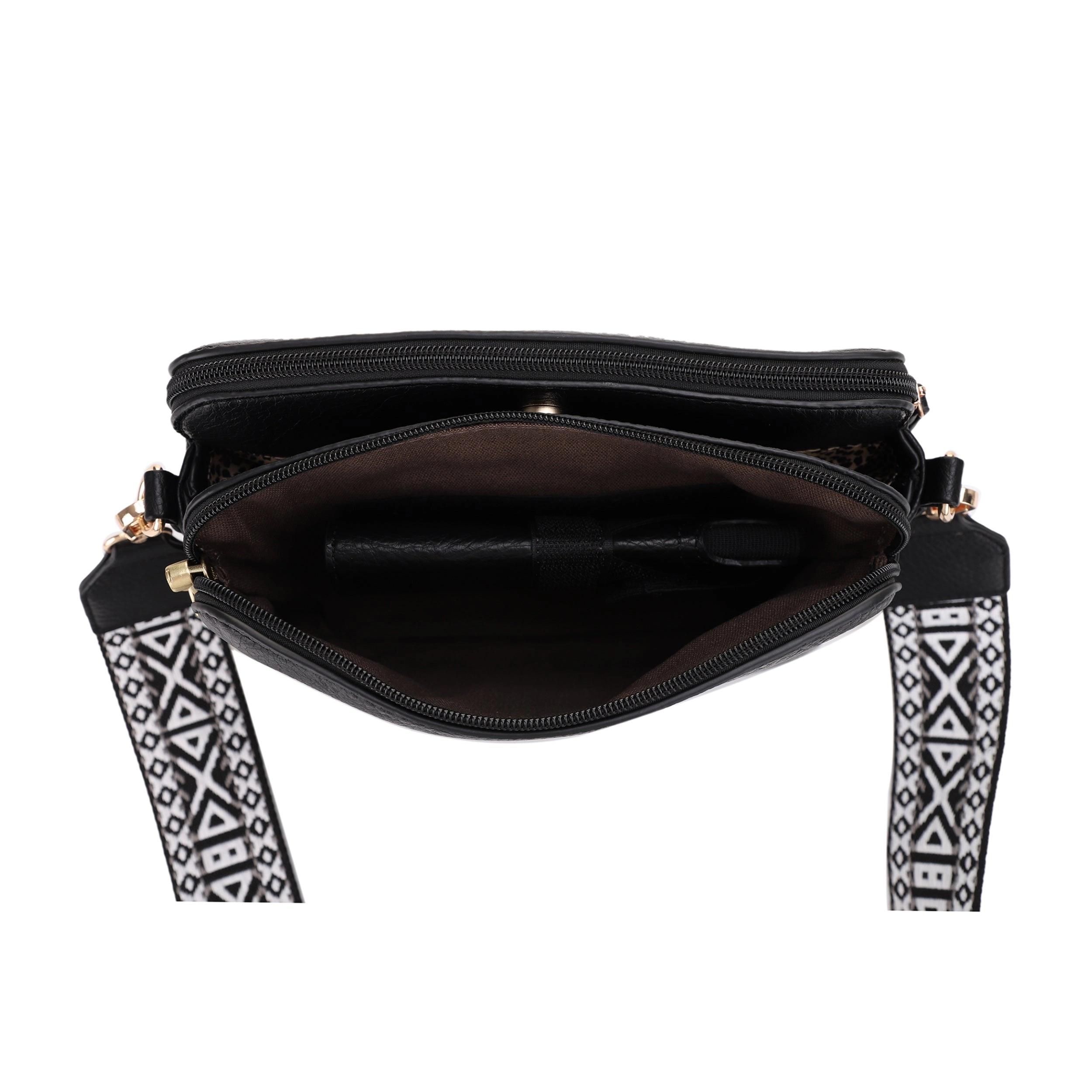 Rebecca Triple Compartment Lock and Key Concealed Carry Crossbody