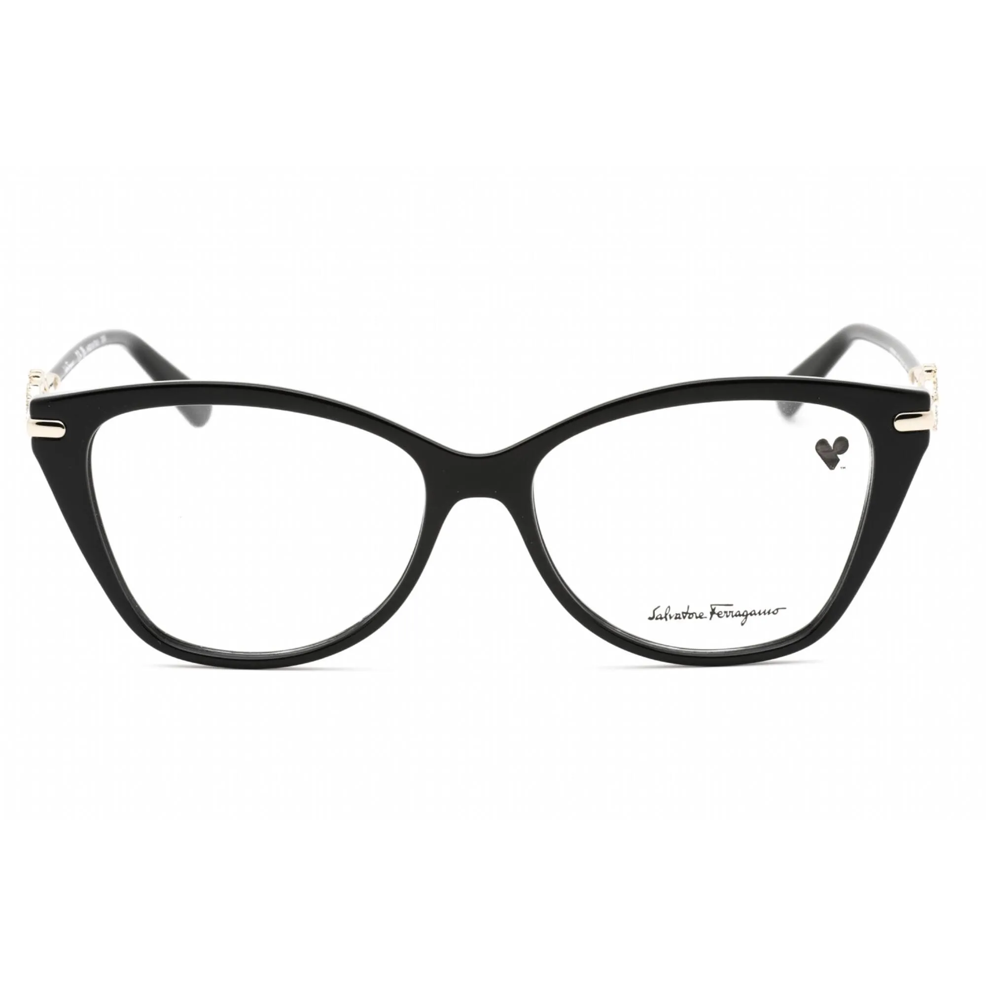 Salvatore Ferragamo Women's Eyeglasses - Black Plastic Cat Eye Frame | SF2937R 001