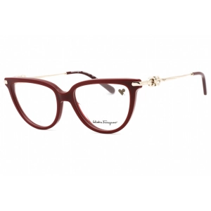 Salvatore Ferragamo Women's Eyeglasses - Burgundy Plastic Cat Eye Frame | SF2946 601