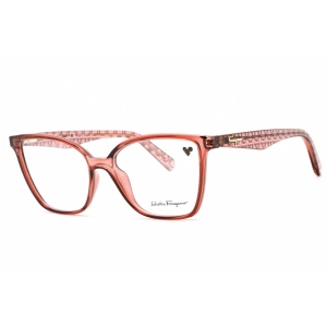 Salvatore Ferragamo Women's Eyeglasses - Full Rim Antique Rose Plastic | SF2868 643