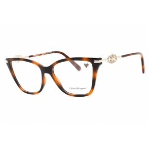 Salvatore Ferragamo Women's Eyeglasses - Tortoise Plastic Cat Eye Frame | SF2949R 240