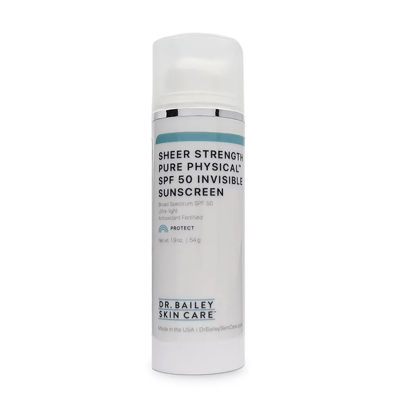 Sheer Strength Pure Physical Invisible Sunscreen. SPF 50