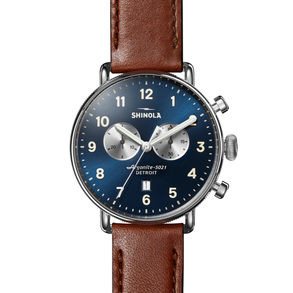 Shinola The Canfield Chrono 43mm Quartz Chronograph Watch