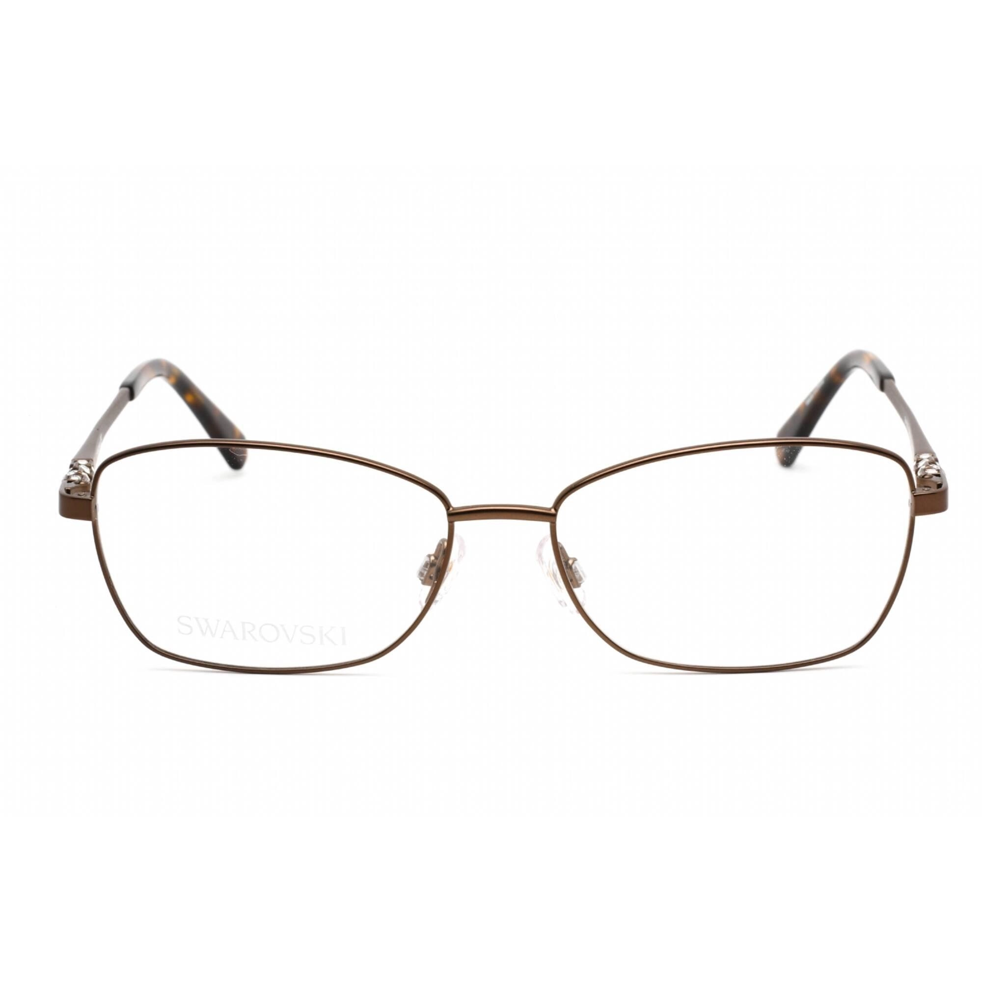Swarovski Women's Eyeglasses - Butterfly Matte Dark Brown Metal Frame | SK5337 049