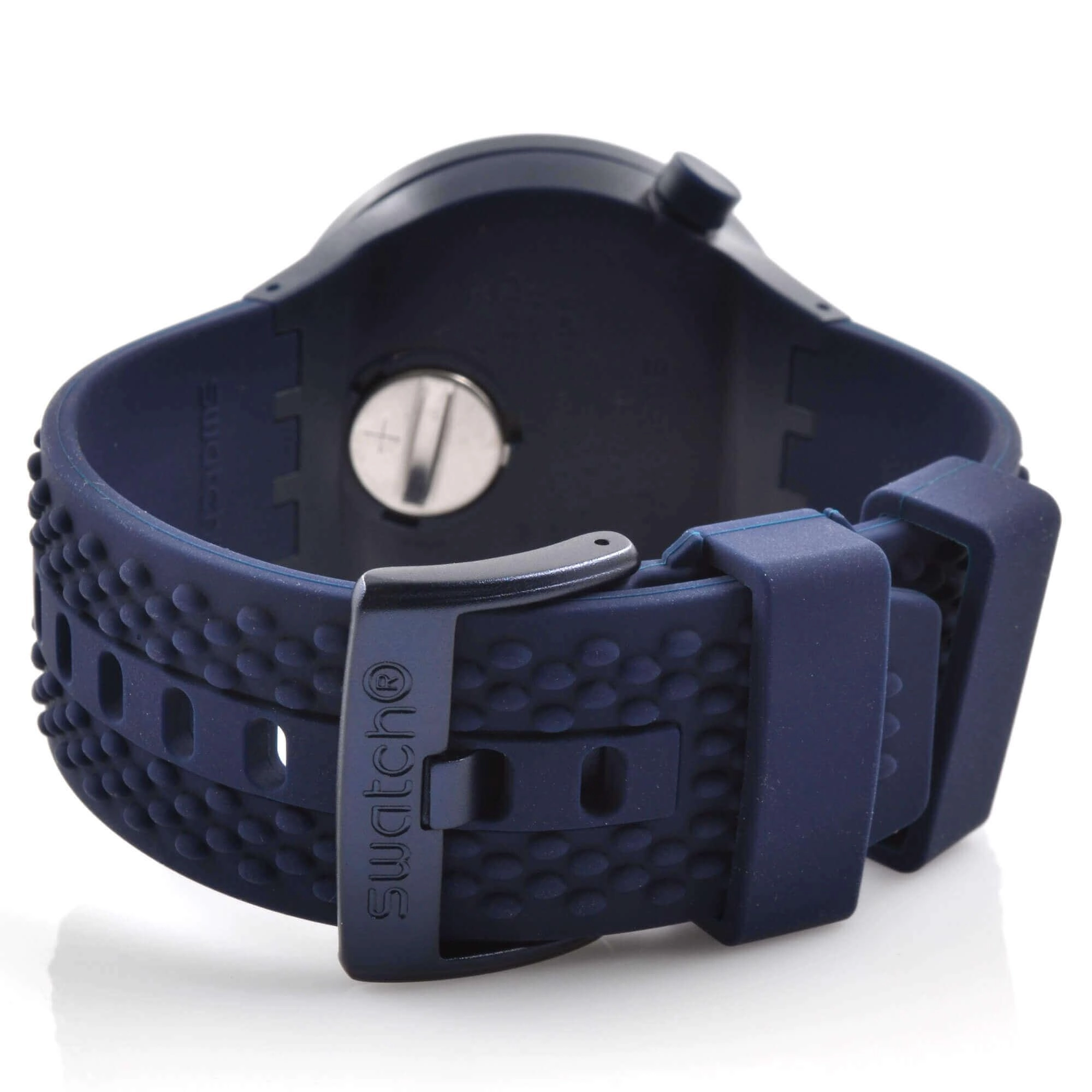 Swatch Men's Watch - Big Bold Bbnavy Swiss Quartz Blue Dial Rubber Strap | SO27N100