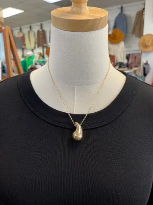 Teardrop Gold Necklace