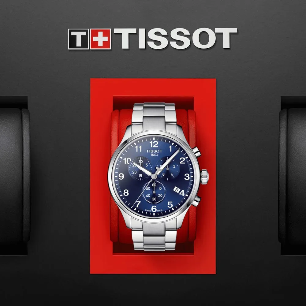 Tissot Chrono XL Classic 45mm Blue Dial Quartz Chronograph Gents Watch T1166171104701
