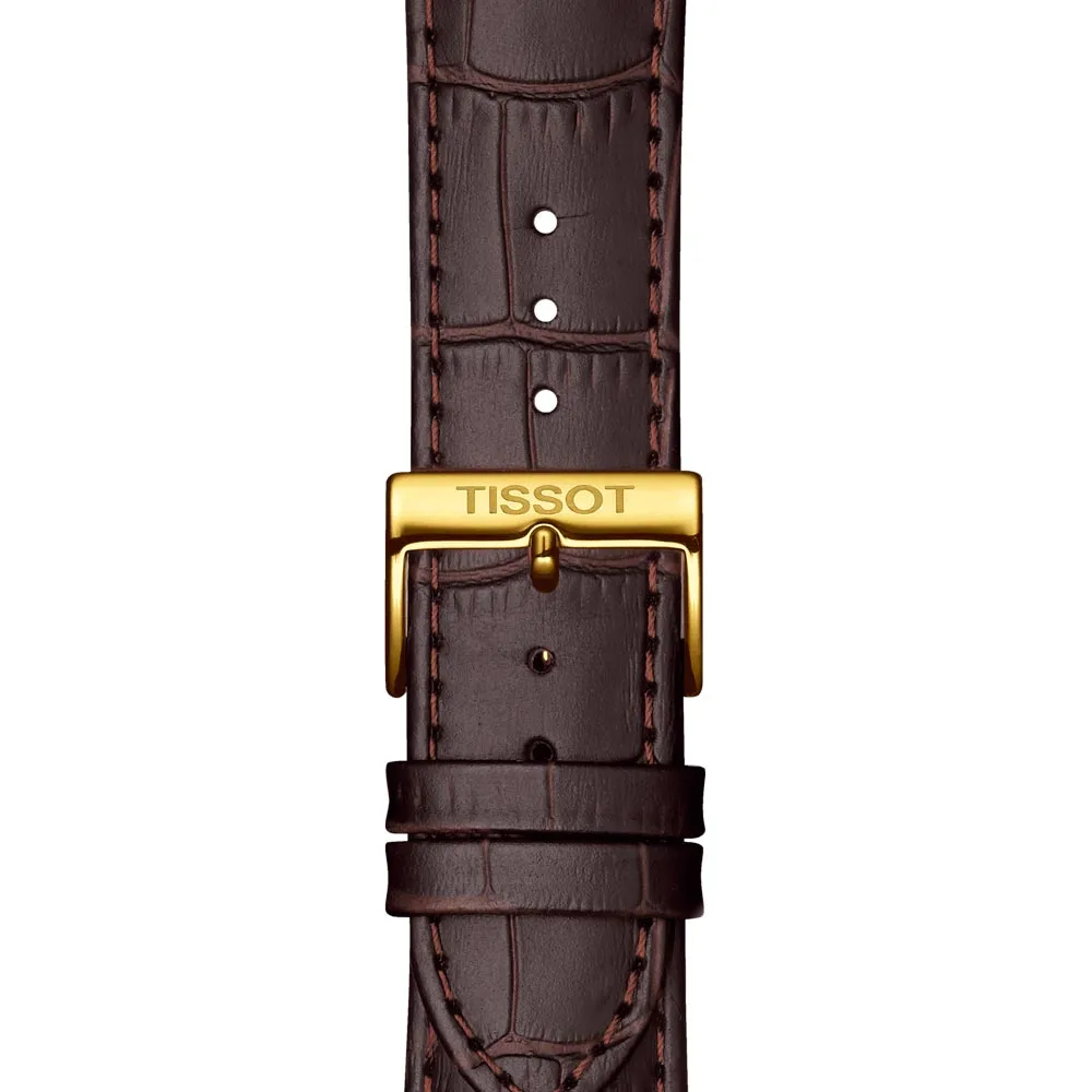 Tissot Classic Dream 42mm Ivory Dial Yellow Gold PVD Steel Gents Quartz Watch T1294102626300