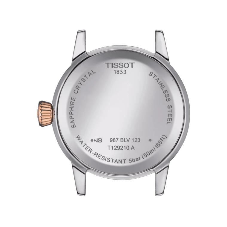 Tissot Classic Dream Lady 28mm White Dial Rose Gold PVD Steel Quartz Watch T1292102201300