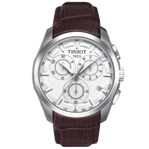Tissot Couturier Chronograph 41mm Silver Dial Quartz Gents Watch T0356171603100