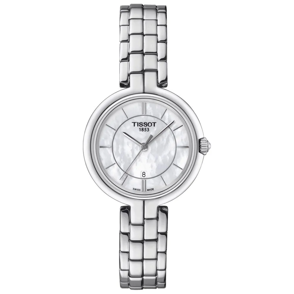 Tissot Flamingo 30mm MOP Dial Ladies Quartz Watch T0942101111100