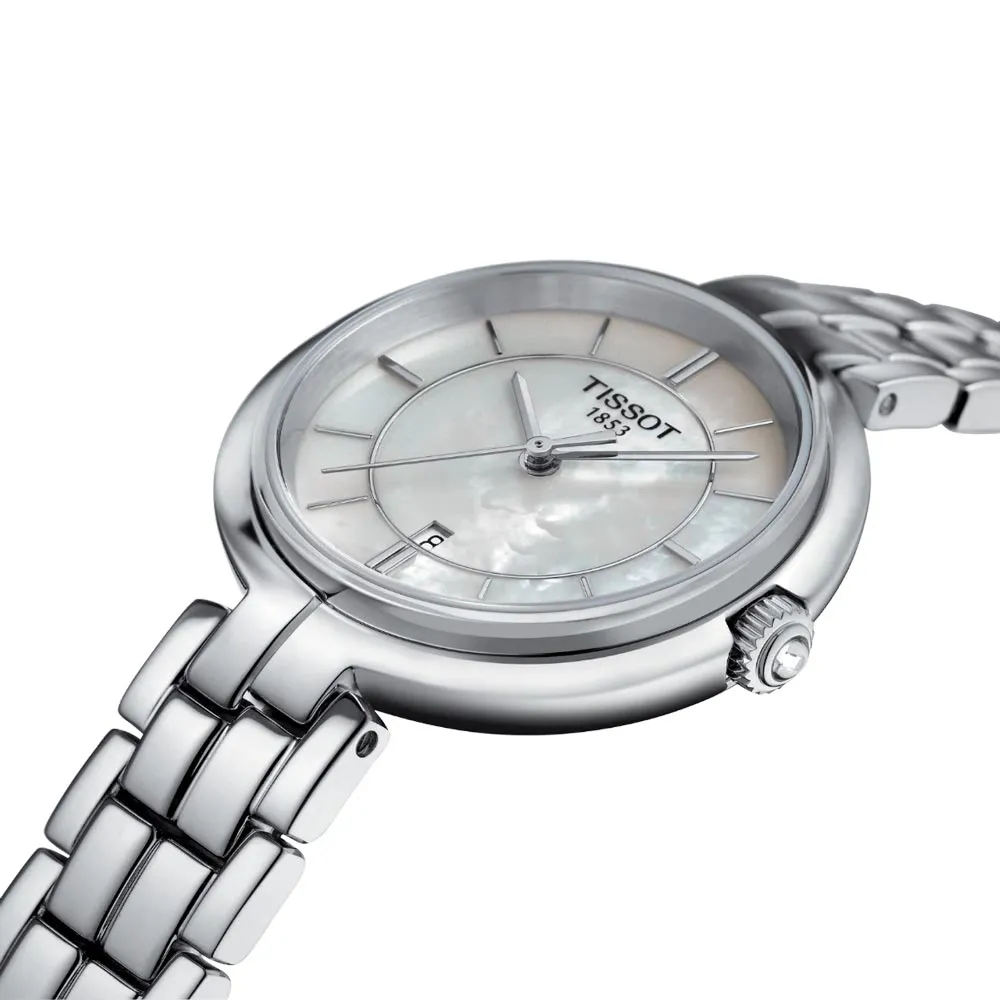 Tissot Flamingo 30mm MOP Dial Ladies Quartz Watch T0942101111100