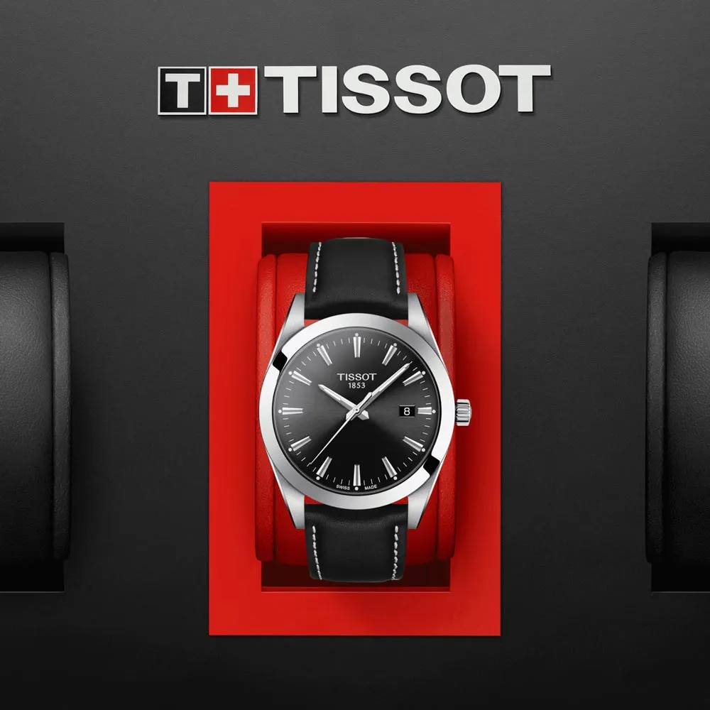 Tissot Gentleman 40mm Black Dial Gents Quartz Watch T1274101605100