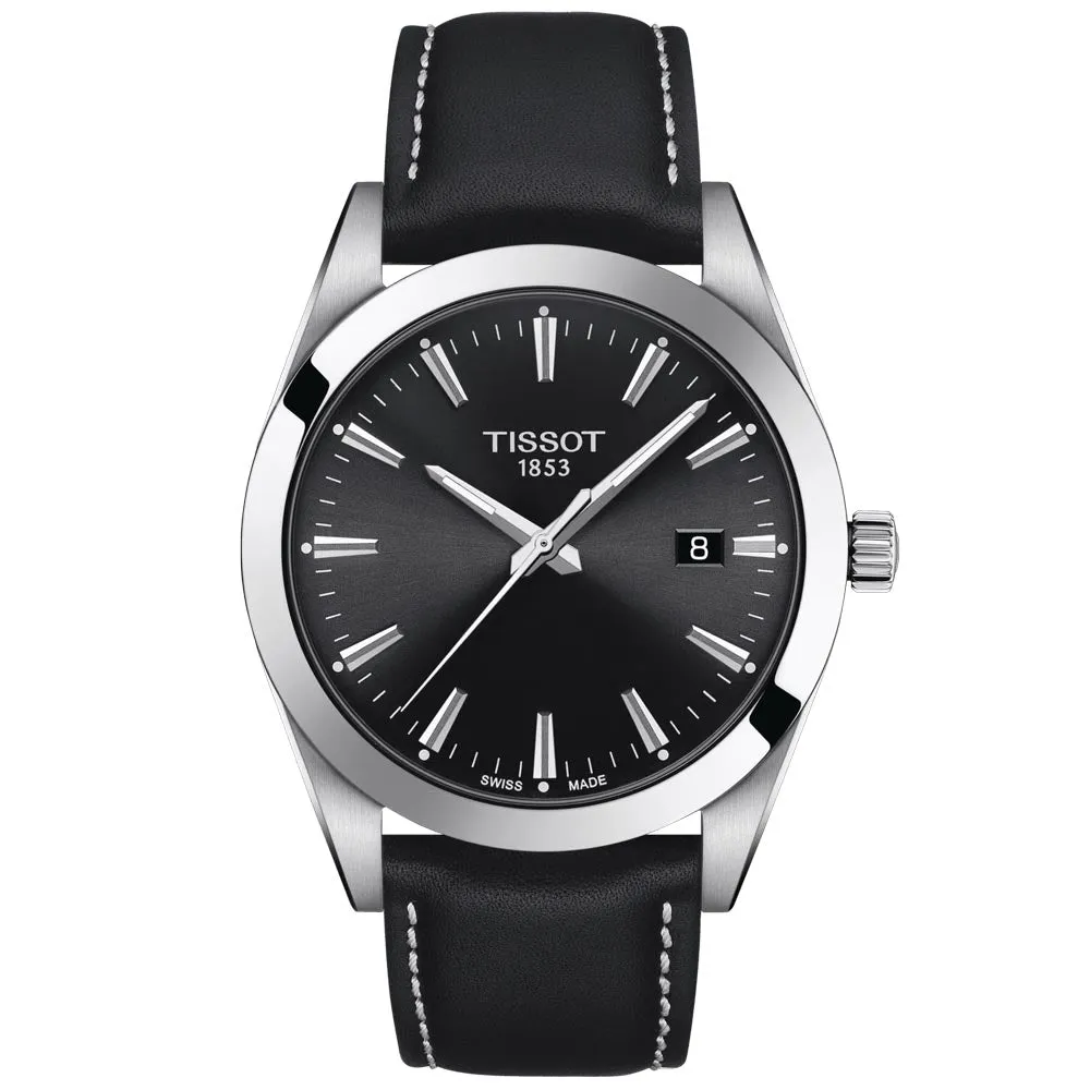 Tissot Gentleman 40mm Black Dial Gents Quartz Watch T1274101605100