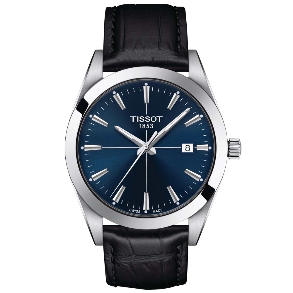 Tissot Gentleman 40mm Blue Dial Gents Quartz Watch T1274101604101