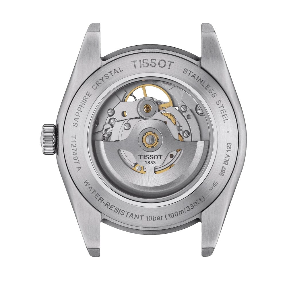 Tissot Gentleman Powermatic 80 Open Heart 40mm Rhodium Dial Automatic Gents Watch T1274071108100