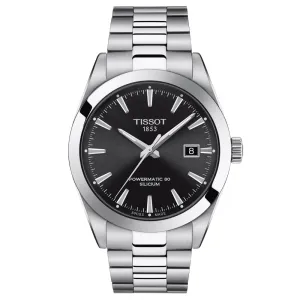 Tissot Gentleman Powermatic 80 Silicium 40mm Black Dial Automatic Watch Gents T1274071105100