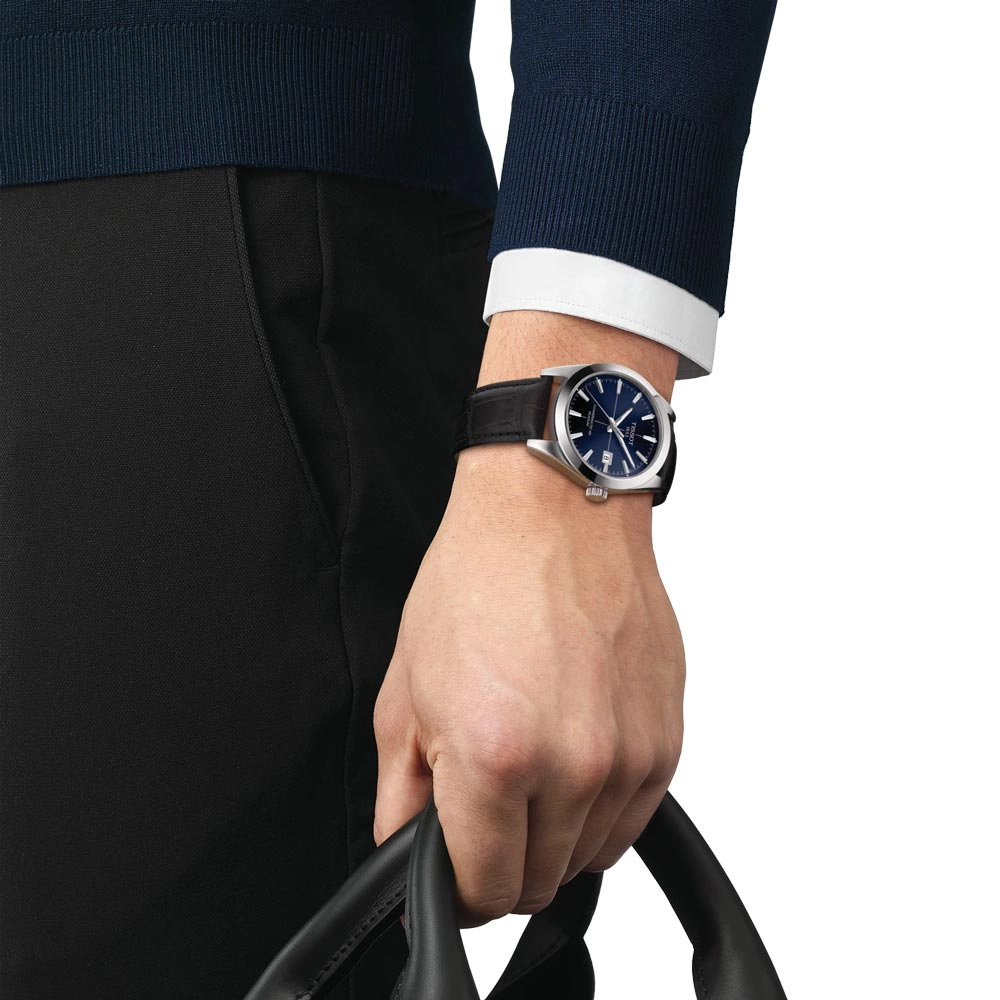 Tissot Gentleman Powermatic 80 Silicium 40mm Blue Dial Automatic Gents Watch T1274071604101