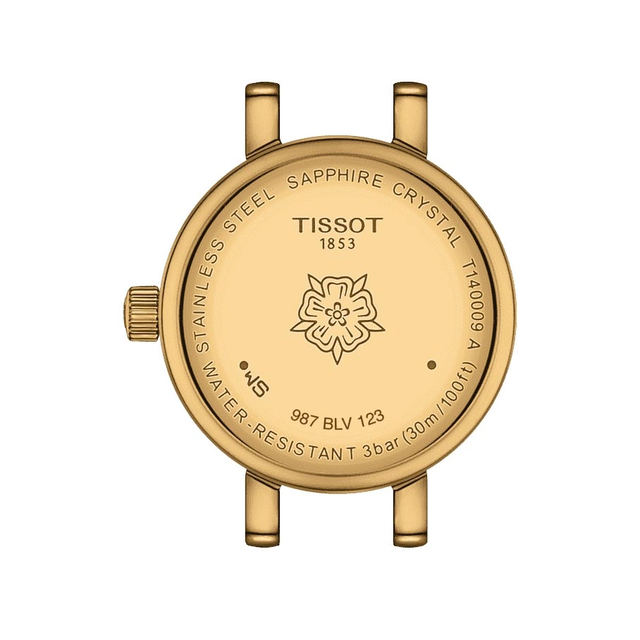 Tissot Lovely Round 19.5mm Green Dial Gold PVD Steel Ladies Quartz Watch T1400093609100