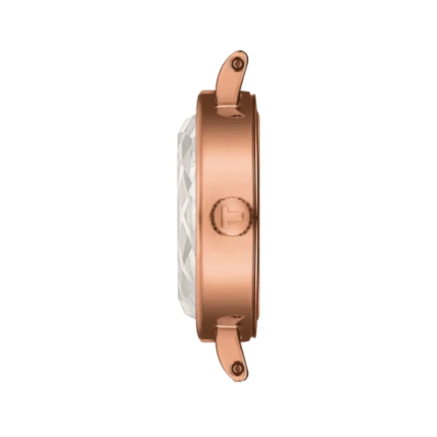 Tissot Lovely Round 19.5mm MOP Dial Rose Gold PVD Steel Ladies Quartz Watch T1400093311100