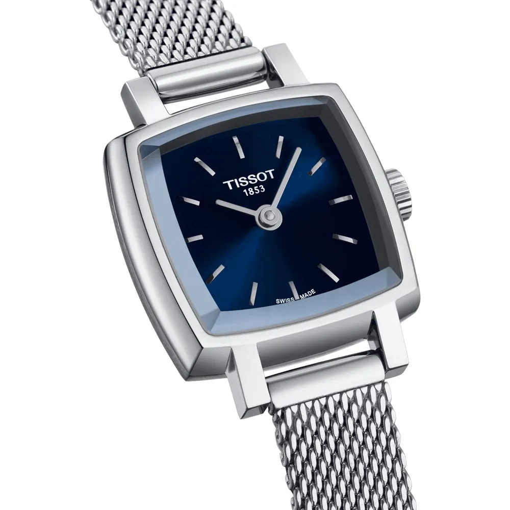 Tissot Lovely Square 20mm Blue Dial Ladies Quartz Watch T0581091104100