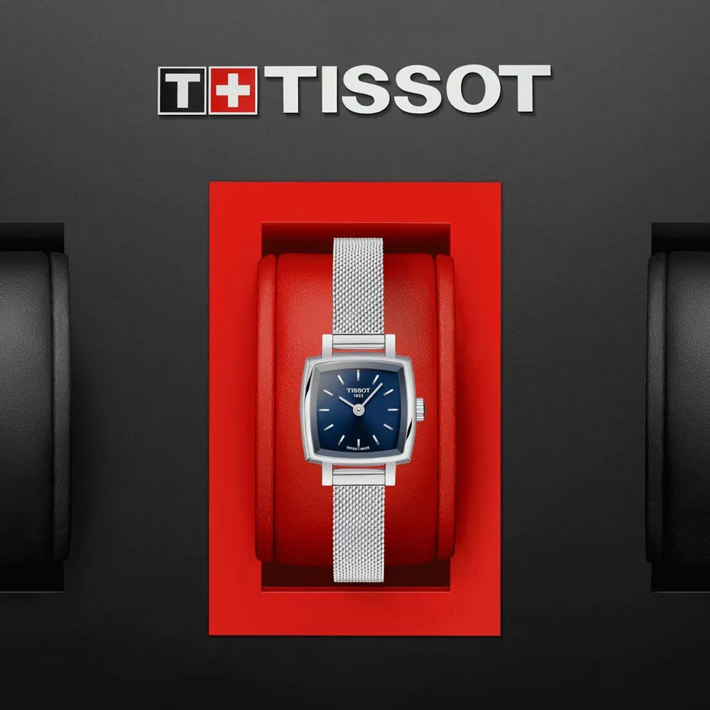 Tissot Lovely Square 20mm Blue Dial Ladies Quartz Watch T0581091104100