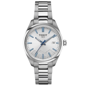 Tissot PR 100 Jungfraubahn Special Edition 34mm Silver Dial Ladies Quartz Watch T1502101103101