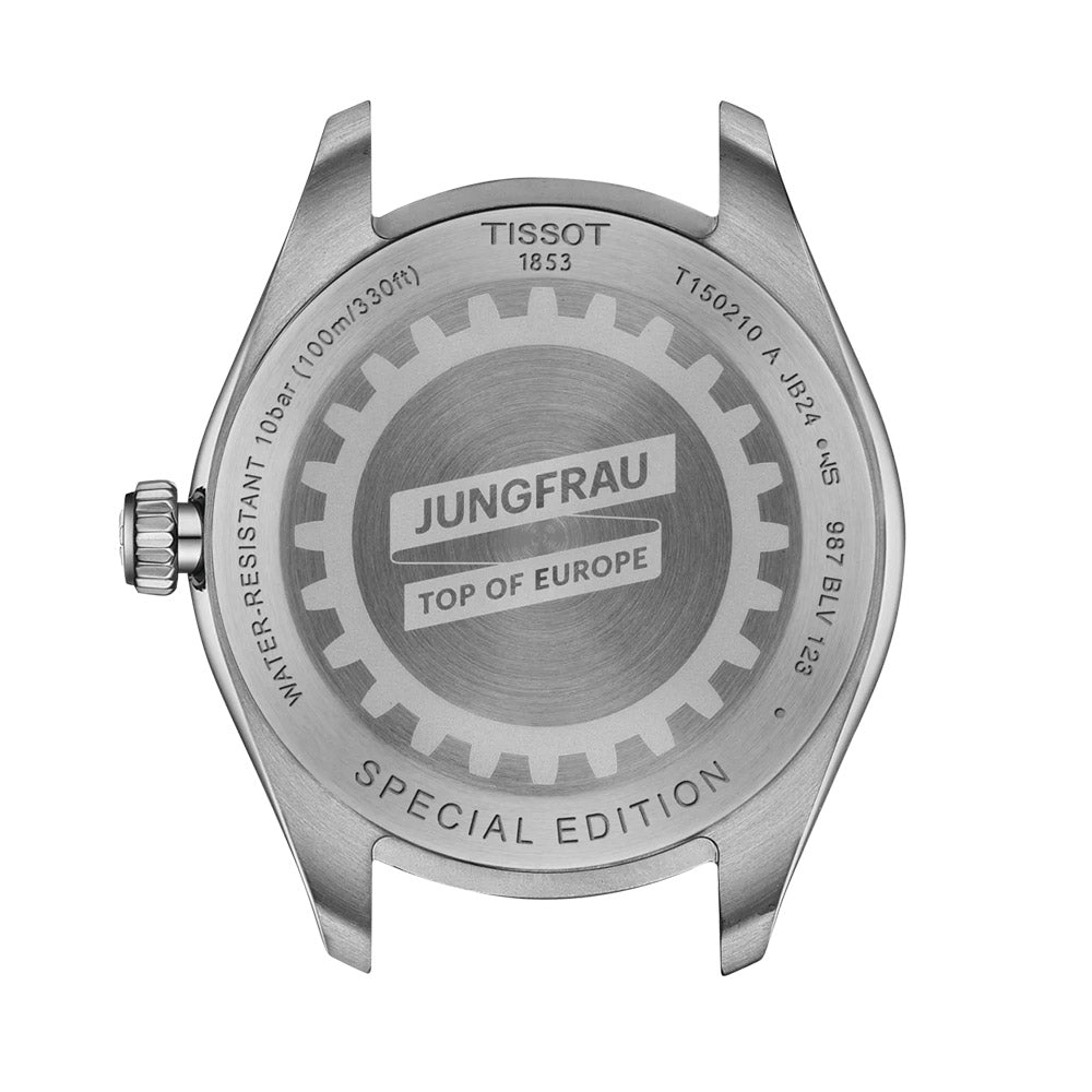 Tissot PR 100 Jungfraubahn Special Edition 34mm Silver Dial Ladies Quartz Watch T1502101103101