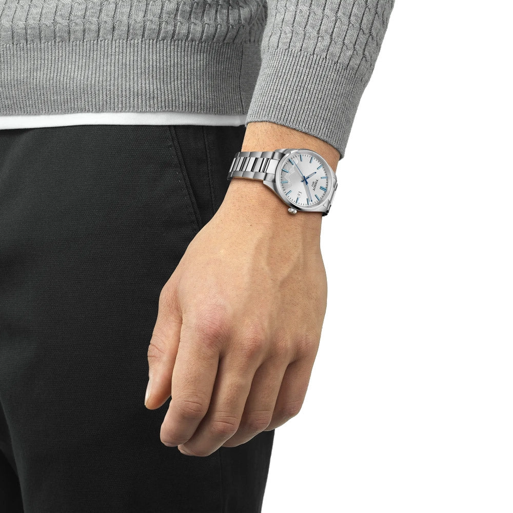 Tissot PR 100 Jungfraubahn Special Edition 40mm Silver Dial Gents Quartz Watch T1504101103100