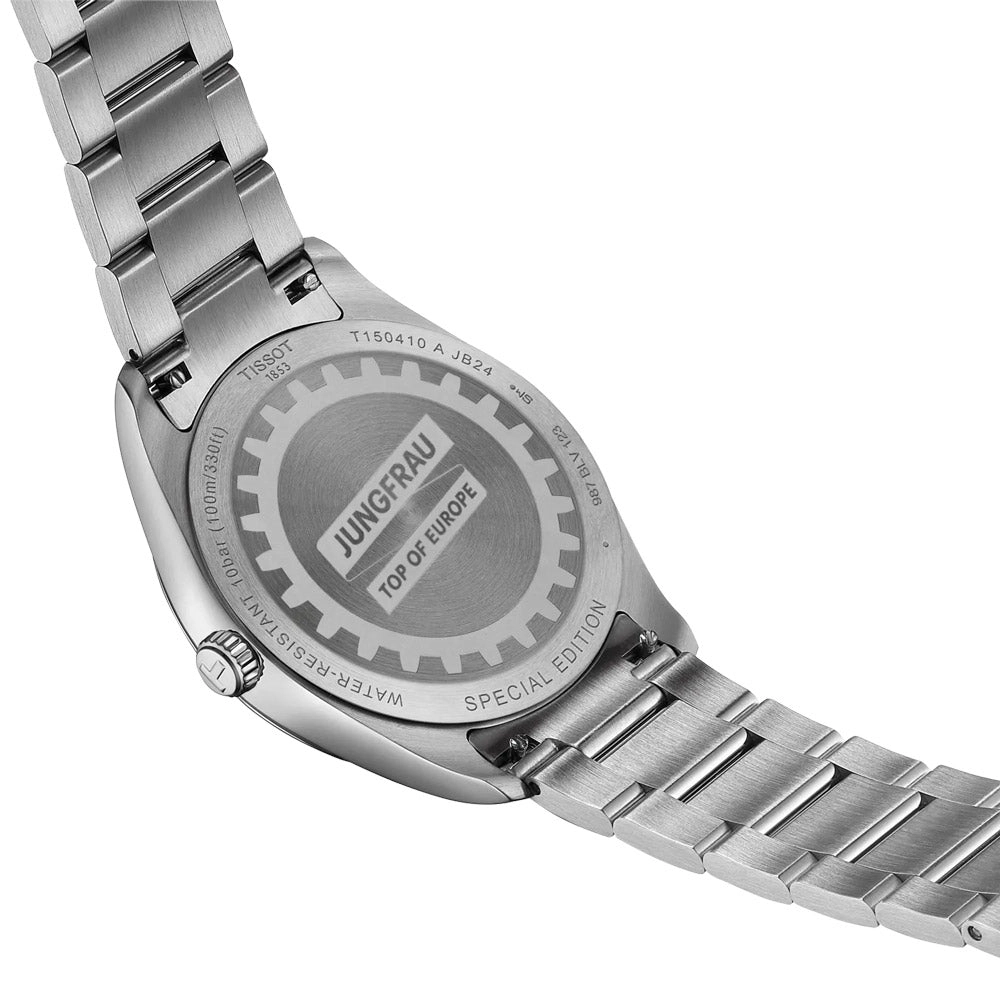 Tissot PR 100 Jungfraubahn Special Edition 40mm Silver Dial Gents Quartz Watch T1504101103100