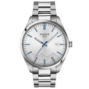 Tissot PR 100 Jungfraubahn Special Edition 40mm Silver Dial Gents Quartz Watch T1504101103100