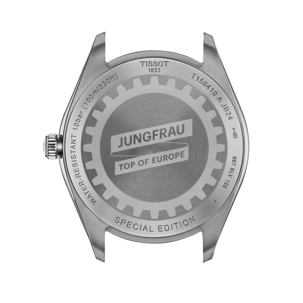 Tissot PR 100 Jungfraubahn Special Edition 40mm Silver Dial Gents Quartz Watch T1504101103100