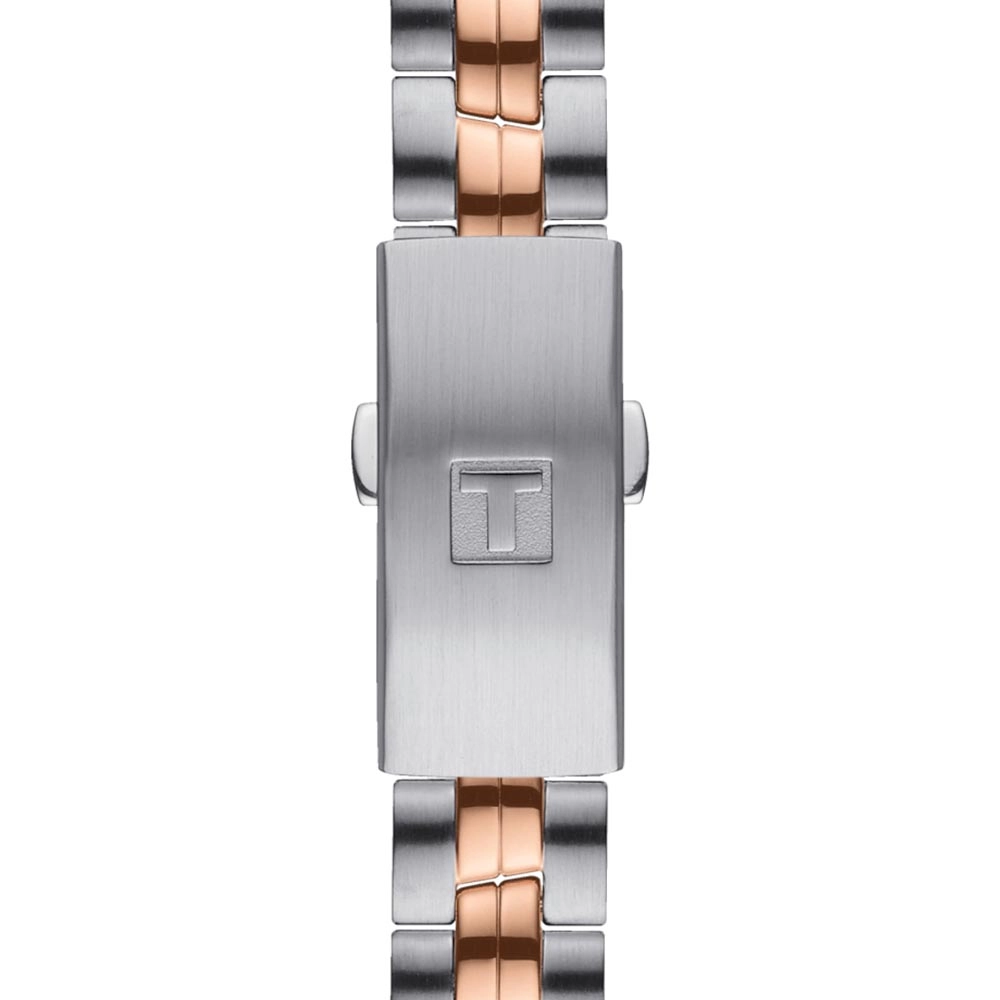 Tissot PR 100 Lady 25mm Silver Dial Rose Gold PVD Steel Quartz Watch T1010102211101