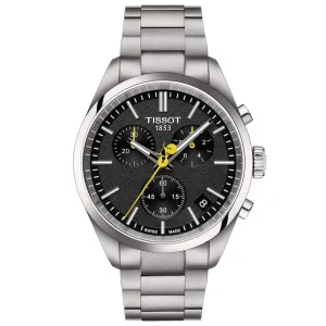 Tissot PR 100 Tour De France 40mm Black Dial Quartz Chronograph Gents Watch T1504171105100