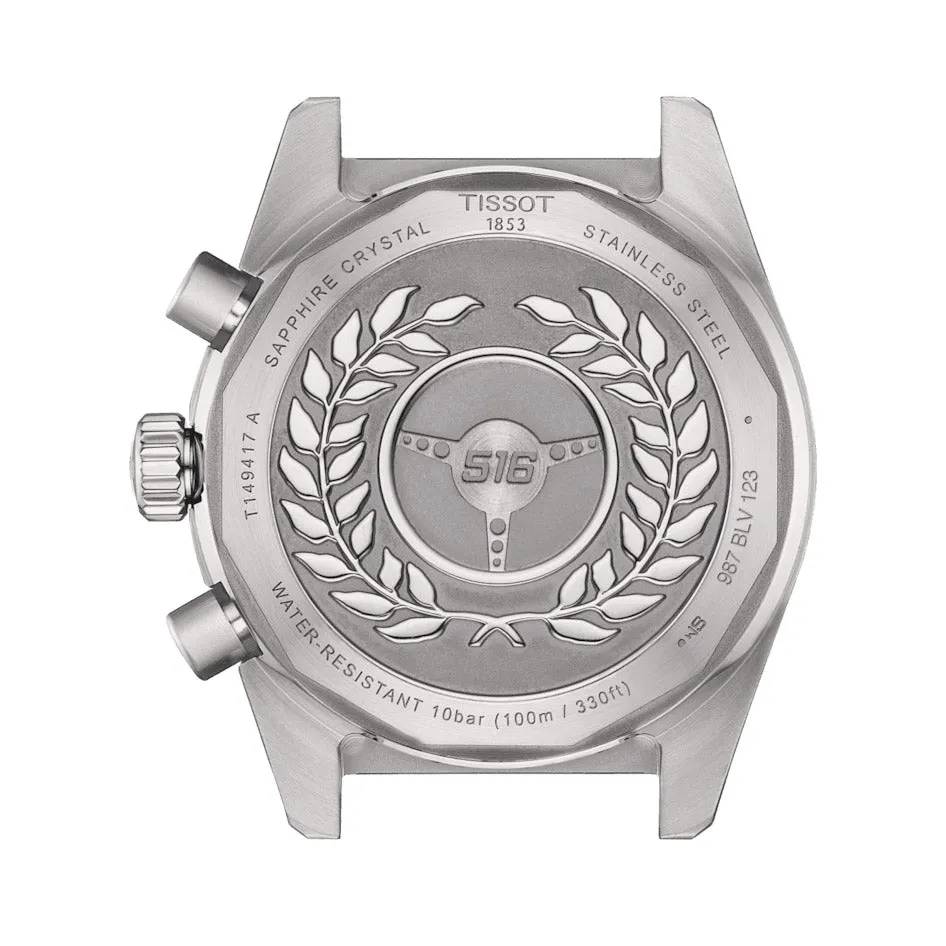 Tissot PR516 Chronograph 40mm Black Dial Yellow Gold PVD Steel Quartz Gents Watch T1494172205100