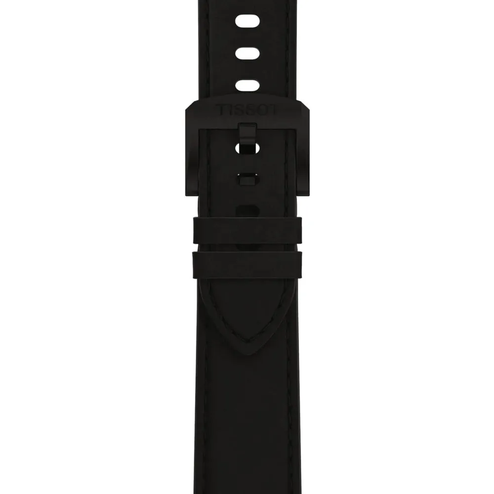 Tissot PRC 100 Solar 39mm Black Dial Black PVD Steel Quartz Watch T1514223605100