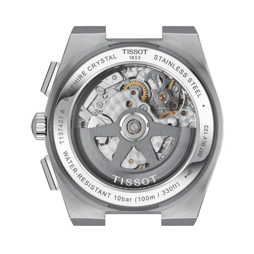 Tissot PRX 42mm White Dial Automatic Chronograph Gents Watch T1374271101100