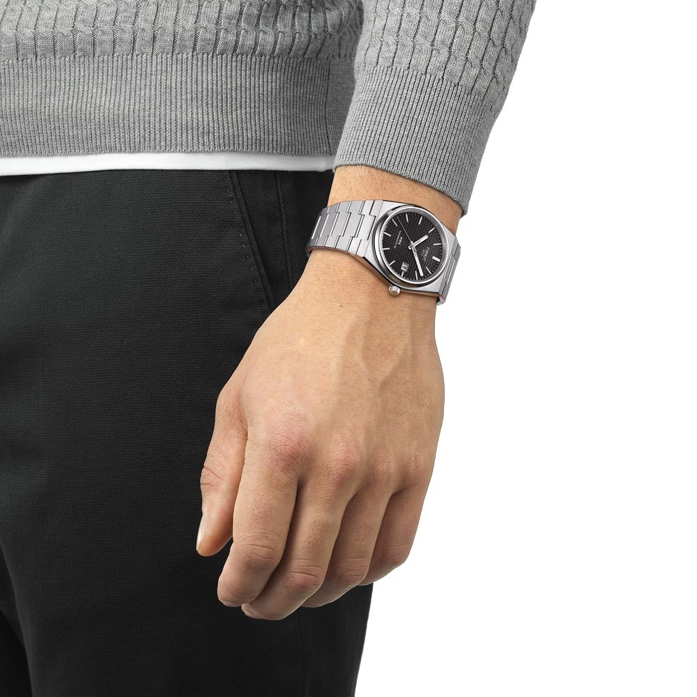 Tissot PRX Powermatic 80 Black Dial 40mm Automatic Gents Watch T1374071105100