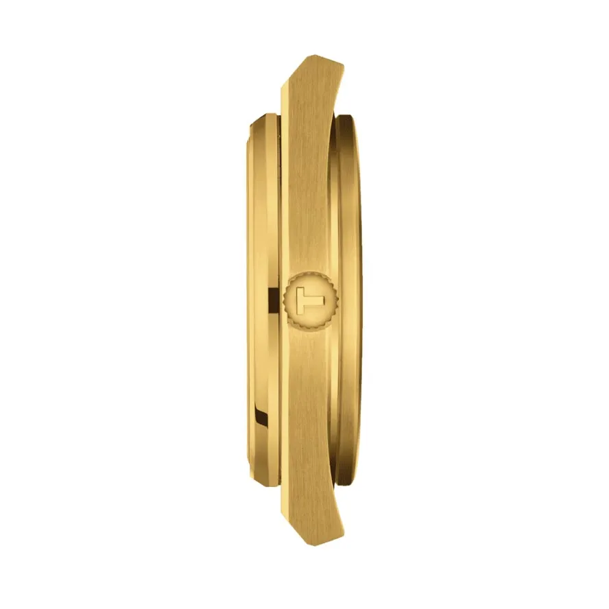 Tissot PRX Powermatic 80 Champagne Dial 40mm Gold PVD Steel Automatic Gents Watch T1374073302100