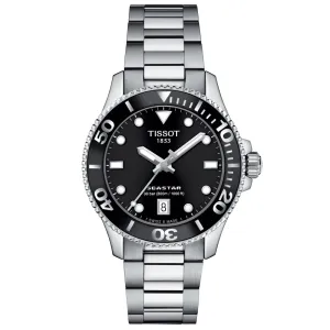 Tissot Seastar 1000 Black Dial 36mm Quartz Watch T1202101105100