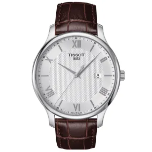Tissot Tradition 42mm Silver Dial Gents Quartz Watch T0636101603800