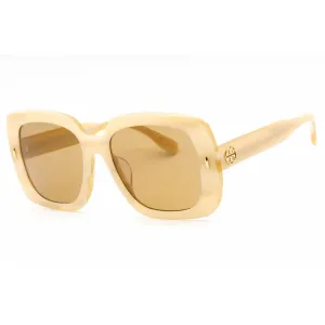 Tory Burch Women's Sunglasses - Ivory Horn Square Frame Brown Lens | 0TY7193U 195073