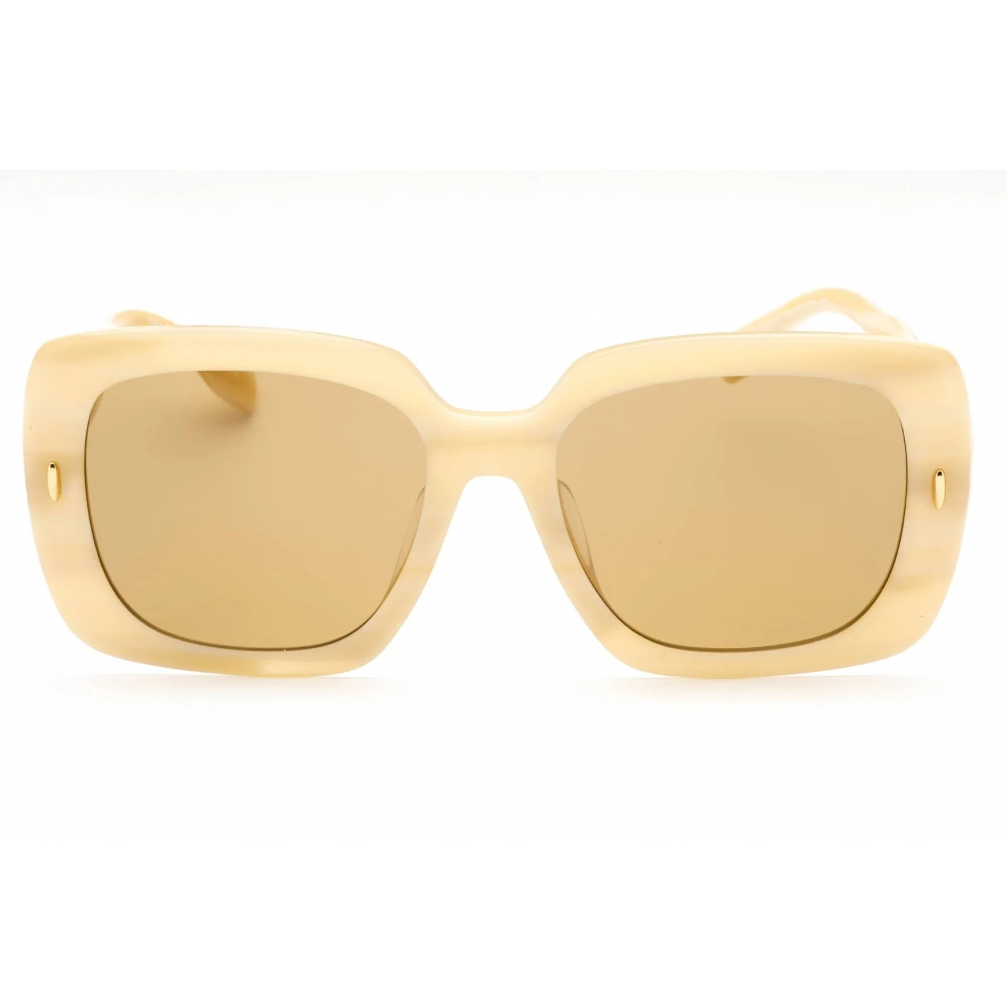 Tory Burch Women's Sunglasses - Ivory Horn Square Frame Brown Lens | 0TY7193U 195073