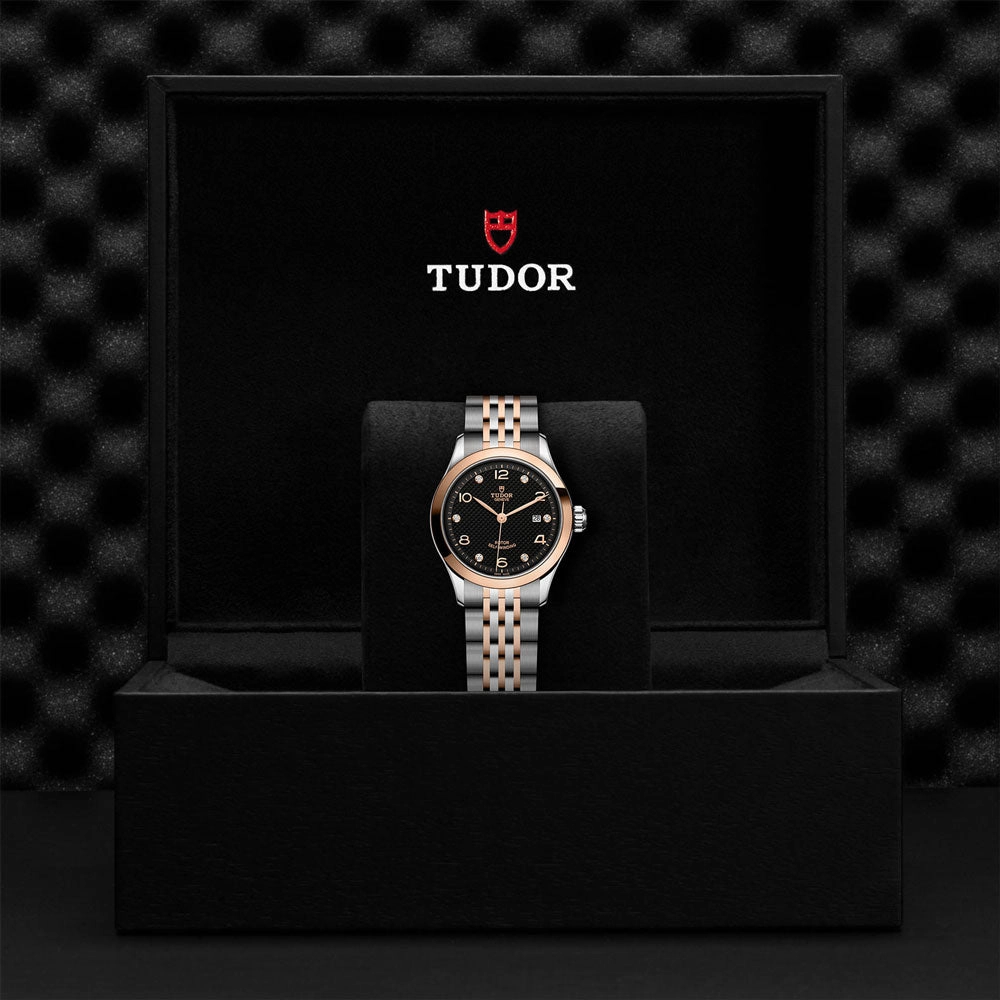 TUDOR 1926 28mm Black Dial Steel & Gold Ladies Watch M91351-0004